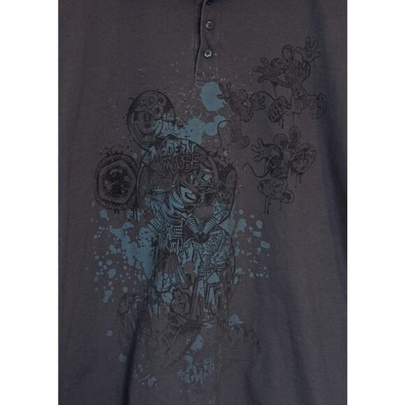 Disneyland Polo Shirt Men X Large Gray Mickey Mouse Walt Disney World Vacation - Picture 2 of 6